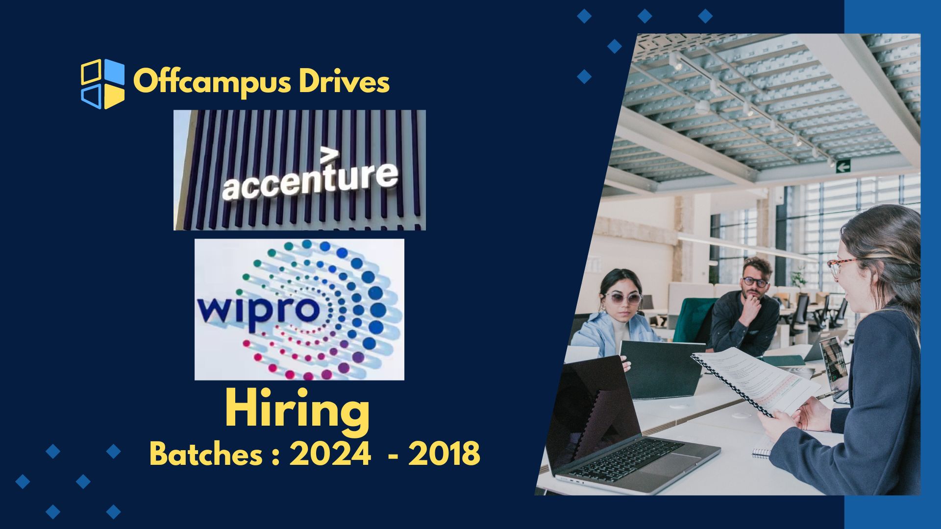 Wipro - Accenture Off Campus Recruitment 2024