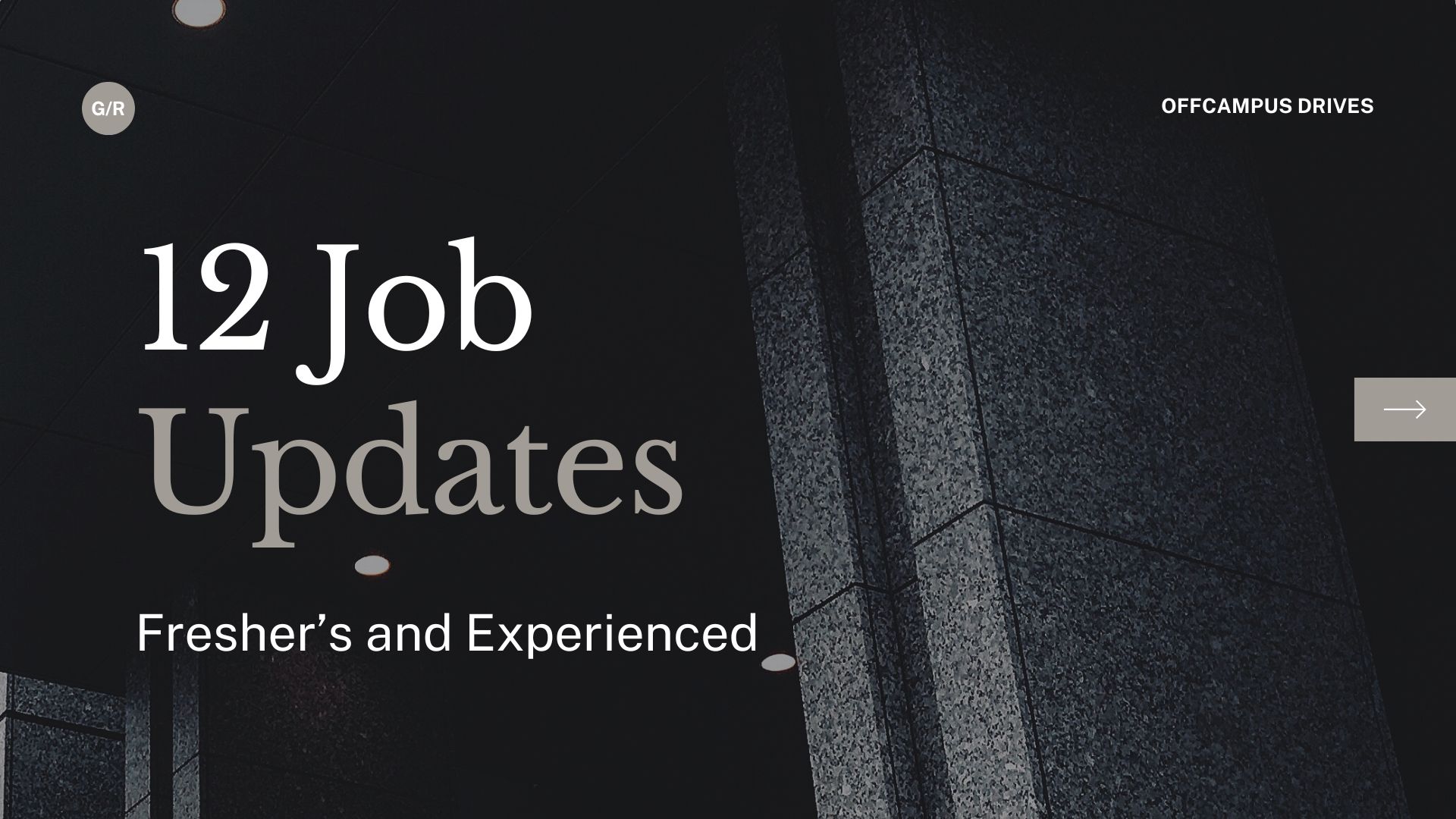 12 Jobs for Fresher's and Experienced | Across India