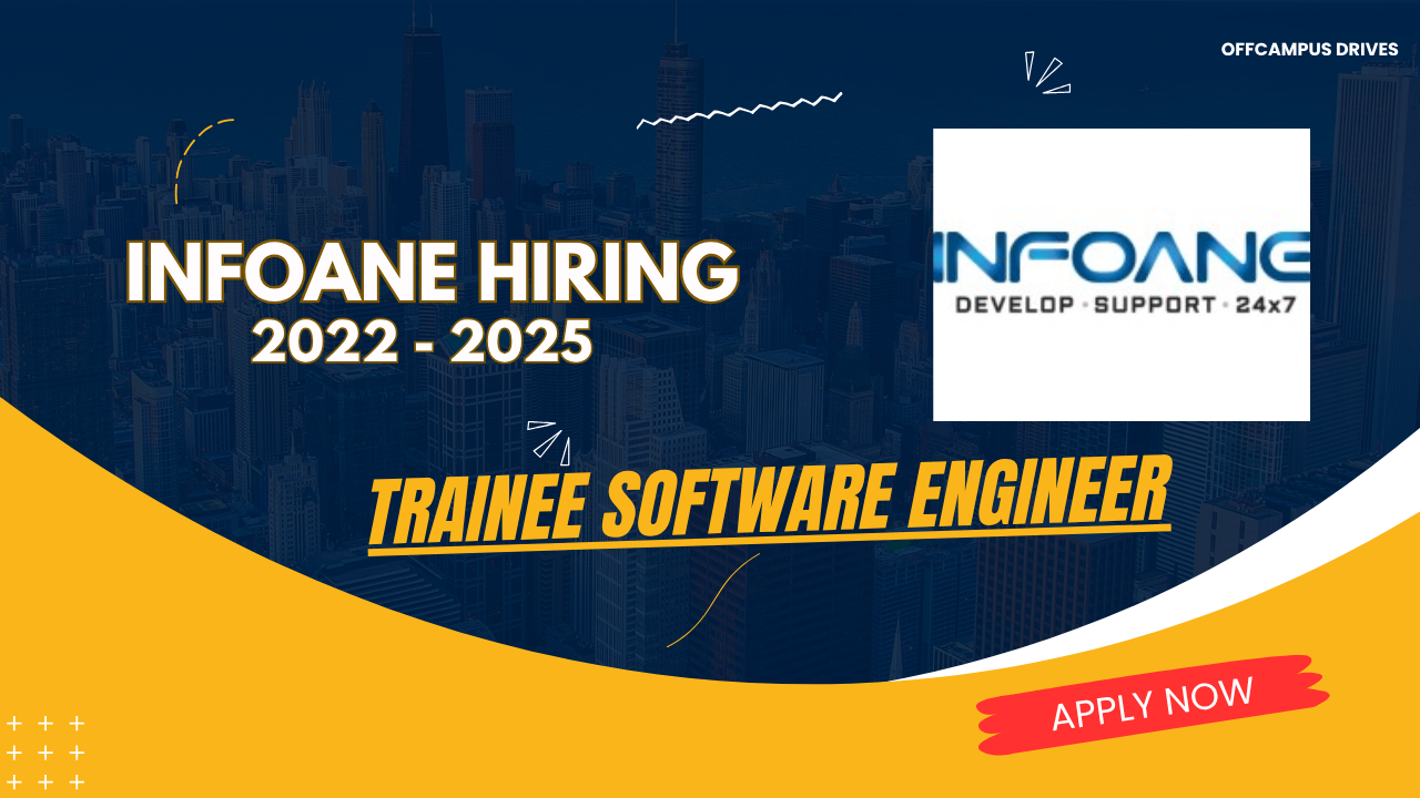 Infoane Technologies Recruitment For Trainee Software Engineer